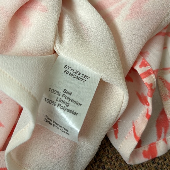 Cabi Coral and Cream Leopard Print Cami Sz Small - Picture 4 of 5